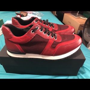 Bugatchi Modena Mens Sneakers Rosso Size 10